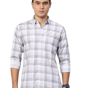 Shirts, majestic Man Comfort Slim Fit Pure Cotton Checked